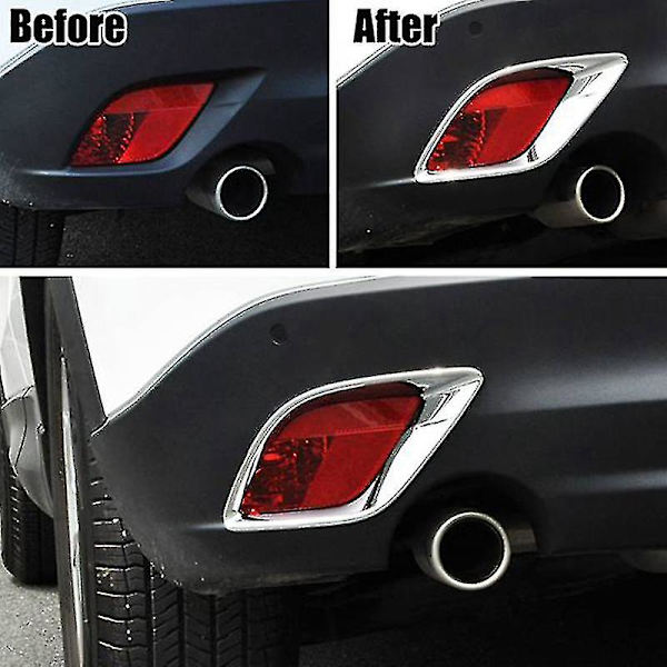 Krom Bakre Dimljusskydd Trim för Mazda Cx-5 Cx5 2012-2016