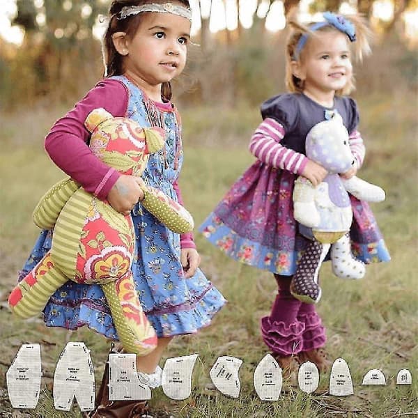 Memory Bear Mall Schablonset, 10 st Memory Bear Mall Schablonset med Instruktioner Memory Bear Mall Schablonset