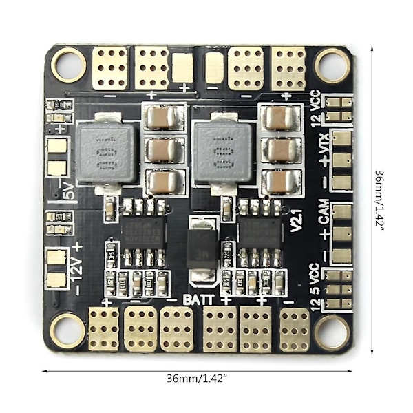 Effektiv Multikopter Strömfördelningslösning Matek Mini Power Hub Board
