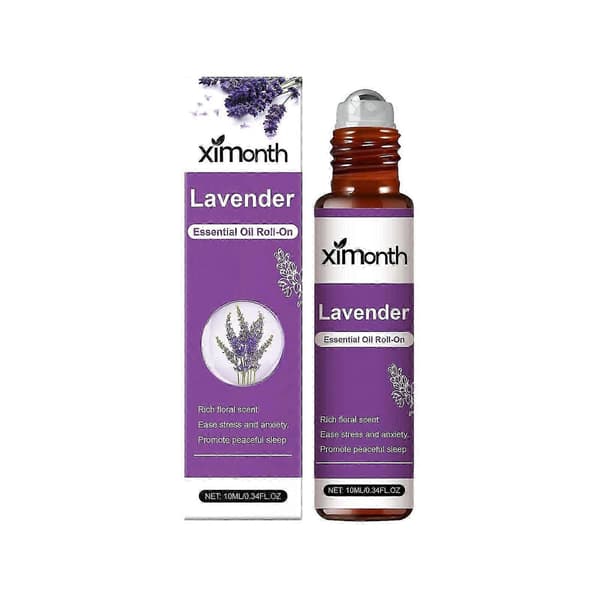 Lavendel eterisk olje Roll-On for bedre søvn, eterisk olje Roll-On for avslappende søvn og avslapning 1pcs