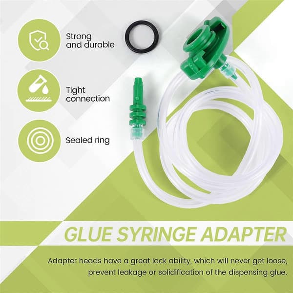 30CC-50CC Plast transparent Luftslang Limdispenser Sprutadapter
