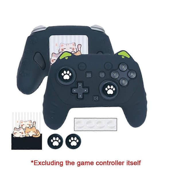 Til Switch 2 Pro Game Controller Cover%2C Beskyttelsesetui/ L9W9 black one set