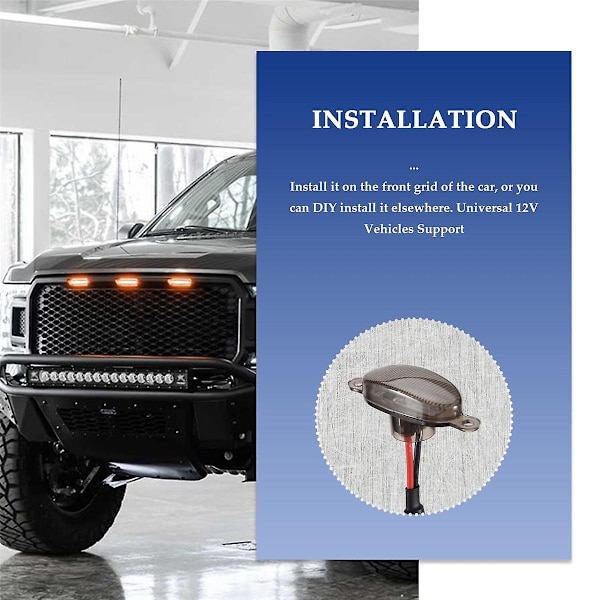 4x Raptor Style Røgfarvede Amber LED Forlygter til Ford F-150 F150 2009-2018