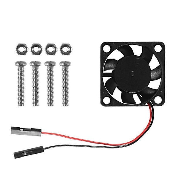 4 stk. Børsteløs CPU Køleventilator Køleplade Køleradiator 3.3V 5V til Raspberry Pi4 Pi3 B+, Pi 3, Pi 2