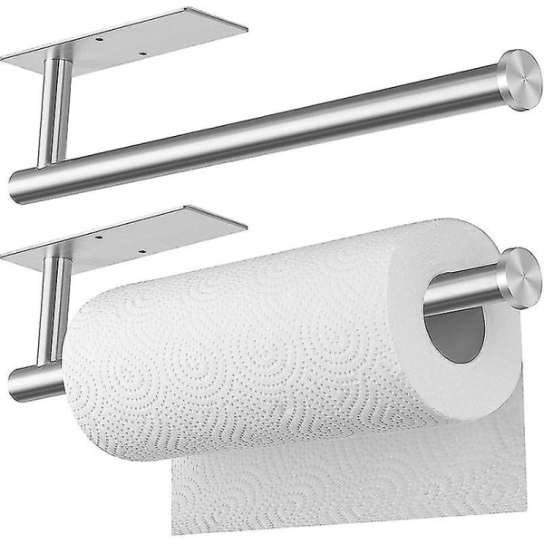 Kjøkkenpapirholder Selvklebende/stansbar Bad Papirhåndkleholder Under