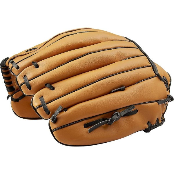 Baseball-hansikashihnat, urheilullinen lyöntihanskat Baseball-pu-nahalla vasemman käden sieppari 12,5 tuuman juniori-aikuinen