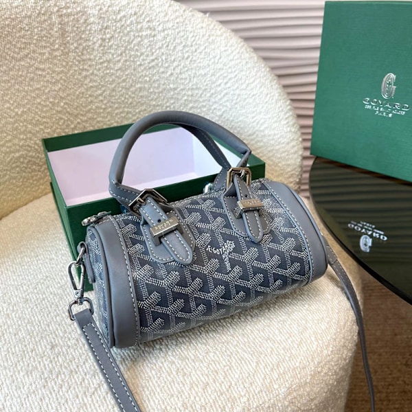 Retro gammel blomst bowling håndholdt putepose gammel blomst skulder crossbody mini