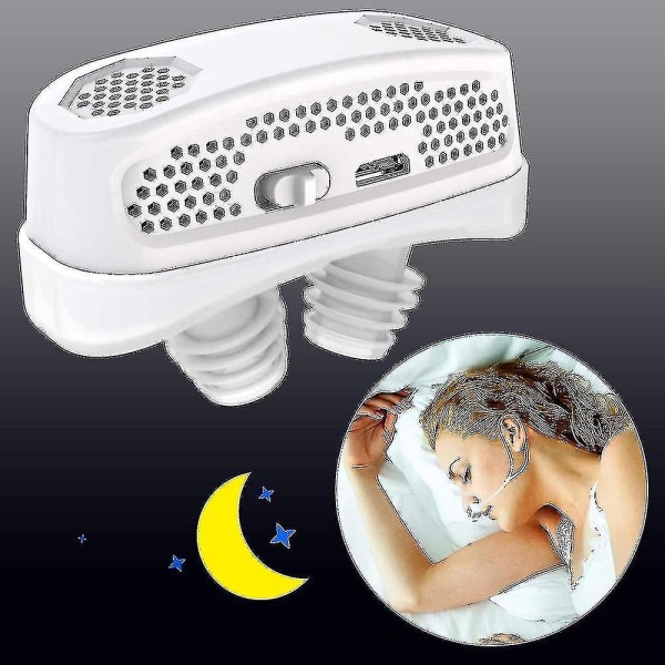 3 i 1 Cpap Anti Snorke Devices Automatisk Snore Søvnapné Hjelpemiddel Stopper Luftrenser Filter