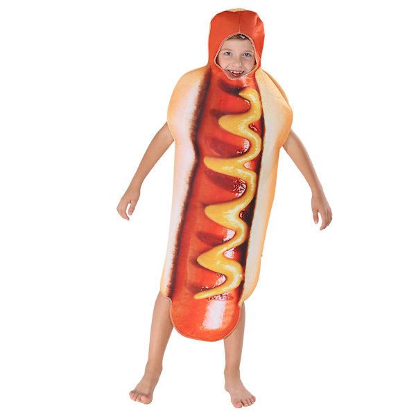 Halloween Party Costume Hot Dog Cosplay Costume Stage Performance Costume Bodysuit Performance Costume