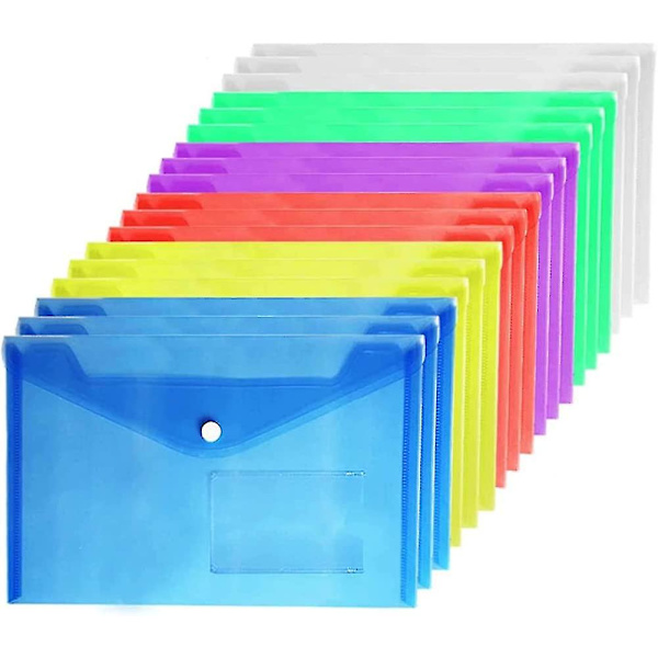 Almi A5 Plastfickar (36 st) - A5 Plastmapp Dokumentmapp Pappersfickar Present