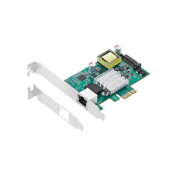 Pcie To 2.5g Poe Gigabit Card Single Port Rj45 Gigabit Pcie X1 Poe+ Ethernet Network Card Frame 802