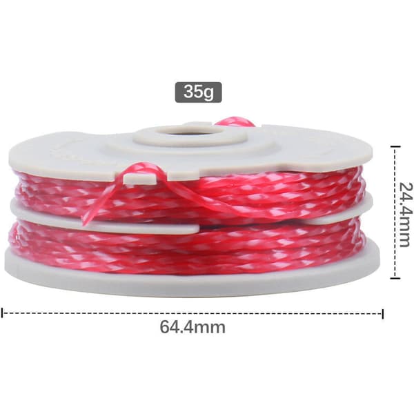Erstatningsspole for gresstrimmer 1,5 mm – 10 m – Slitesterk ABS og nylon – Automatisk mating – 4-pakning – FLY021
