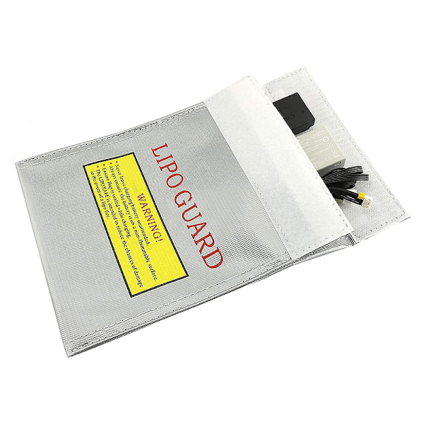 Brandsikker Dokumenttaske Lithium Batteri Sikkerhedstaske Flybatteri Brandsikker Eksplosionssky Taske 18 * 23 Cm