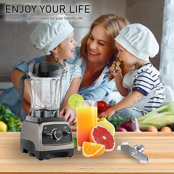 Avancerad Rostfritt Stål Blender Ersättningsblad Kompatibel med Vitamix 015990 & 15990 32 Oz & 64 Oz Behållare