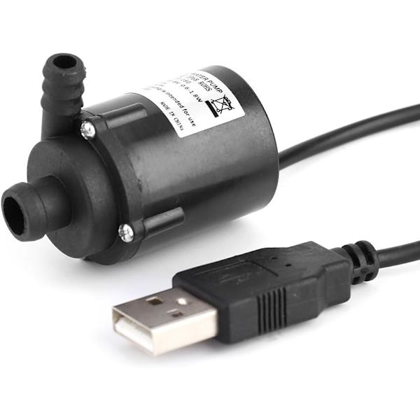 USB Mikro Børsteløs Vandpumpe Ultra Stille Mini Nedsænkelig Vandpumpe Mikro Vandkøling Vandpumpe Til Springvand Akvarium Cirkulation DC4V-6V 0.6-1.