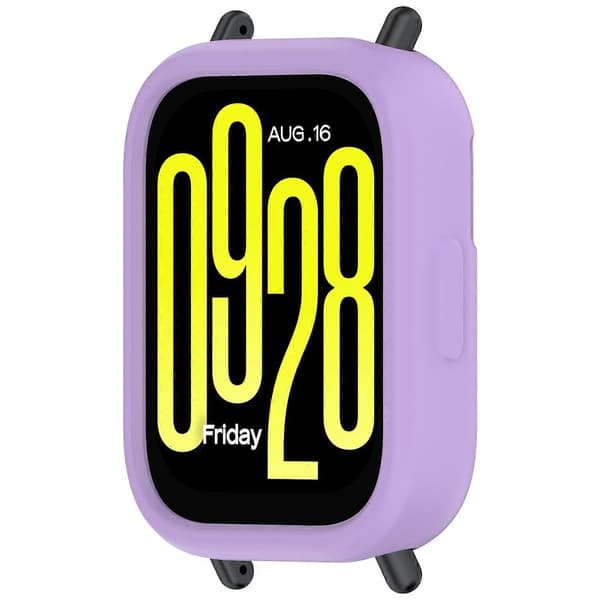För Xiaomi Redmi Watch 5 Active Silikon Klockfodral Stötsäker Stötfångarram - Lila