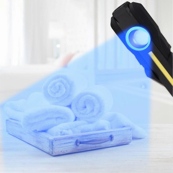 LED+COB UV-rengöringslampa USB-laddningsbar Magnetisk Rotationsbar Vikbar Arbetslampa