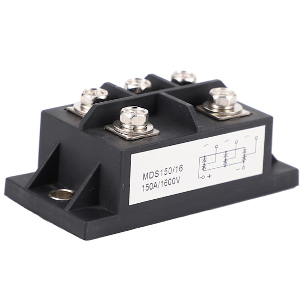 Mds150a 3-faset Diodebro-retter 150a Amp 1600v Kobber 150 Celsius 80x40x33mm Metallhus Diod