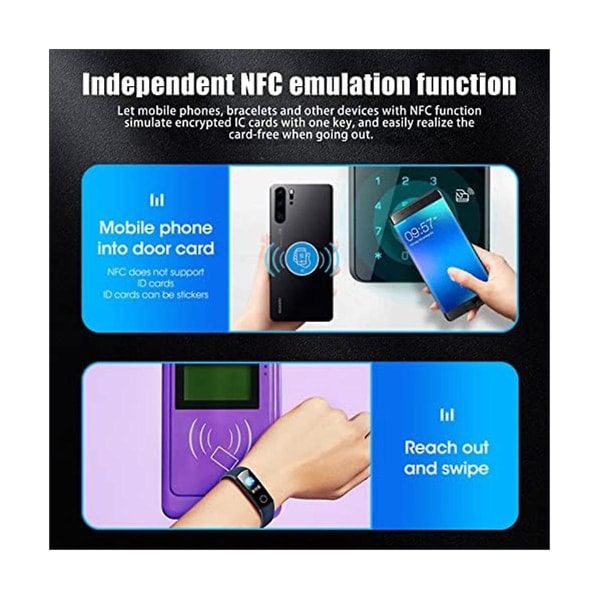 Rfid Duplikator Kopimaskin Skriver Dekode Funksjon Smartkortnøkkelmaskin RFID NFC Kopimaskin IC ID Leser Skriver