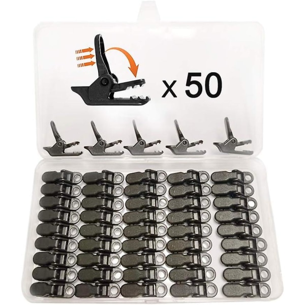 50pcs Plastic Clips For Tent, Tarp Clip, Awning Clip, Accessories For Camping Canopy Activities