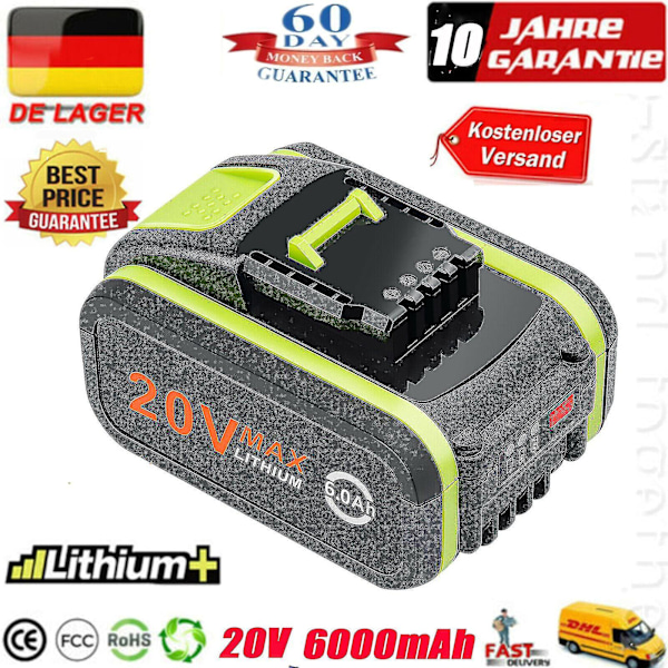 20v 4.0ah Wa3553 erstatningsbatteri til 20v Max Worx