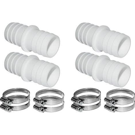 Multifunktionell adapter för poolslang, 38 mm poolslangkoppling, ABS-textur, lämplig för poolutrustning i plast