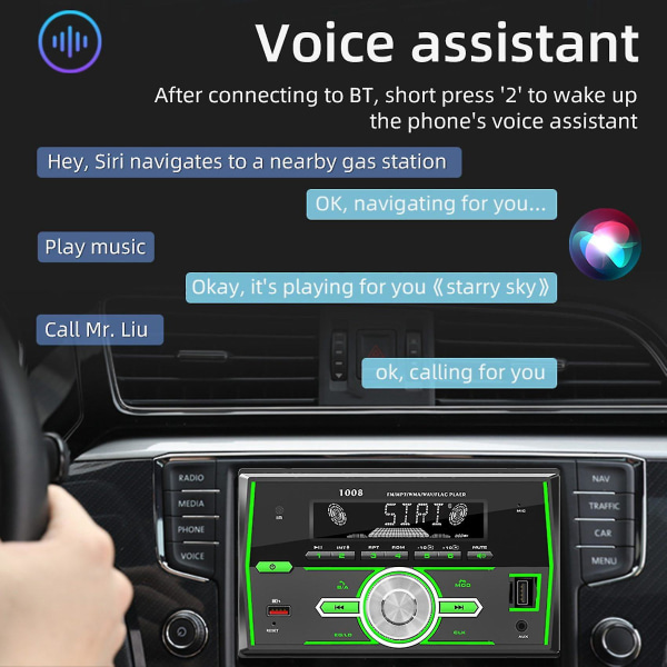 2 Din bilradioer Bilstereo Bluetooth-biler Mp3-spiller passer til