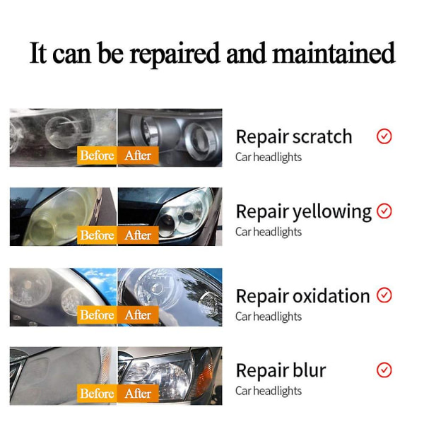 Reparationssats för bil, Repborttagare för bil, Repborttagare för bil, Reparationsverktyg för bil, Repborttagare för bil med svamp, 80g