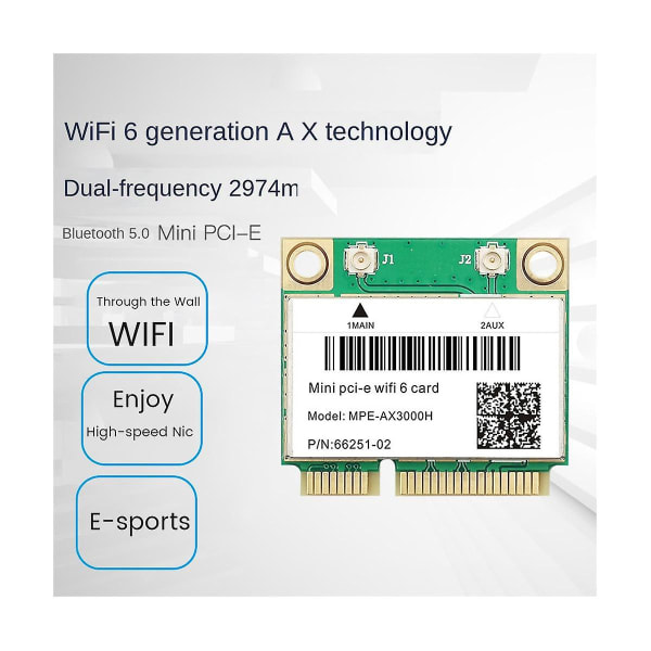 Wifi 6e Ax3000h Trådløst Wifi Netværkskort Bt 5.2 For Mini Pcie Wi-Fi Adapter Til Desktop/bærbar Wi-Fi