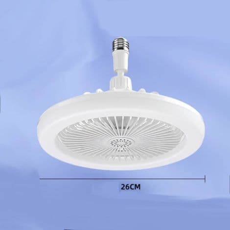 Loftventilator med integreret lys – 30W E27. Stille. 3 hastigheder. Moderne, lukket design. Ideel til indendørs brug.