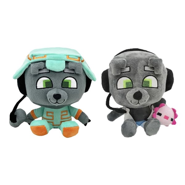 bobicraft gitd susi pehmo harmaa susi salamanteri pehmolelu nukke Grey