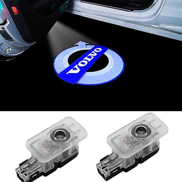 2 stk Velkomstlys for Volvo S90 S80l S60l Xc60 LED Laser Projektorlys Logo Dørlys Gulvlampe A-stil