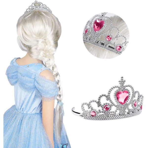 Princess Dress Up Accessoarer: Crown, Scepter. Cosplay, karnevalsfödelsedagsfest