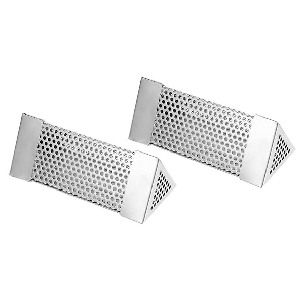 Rökpelletsrör i rostfritt stål, 6 tum, för grill, 2-pack