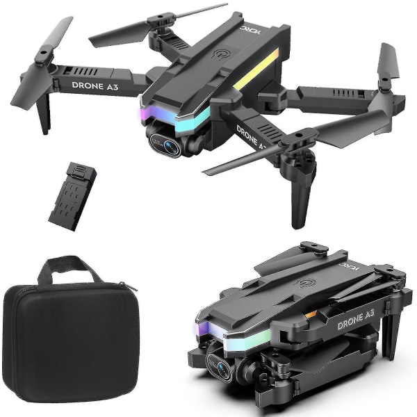Drone Lättvikts hopfällbar kamera Drone med min flygtid, fram, bak, undvikande nedåtgående hinder, återvända till hemmet, för nybörjare med drone -YUHAO