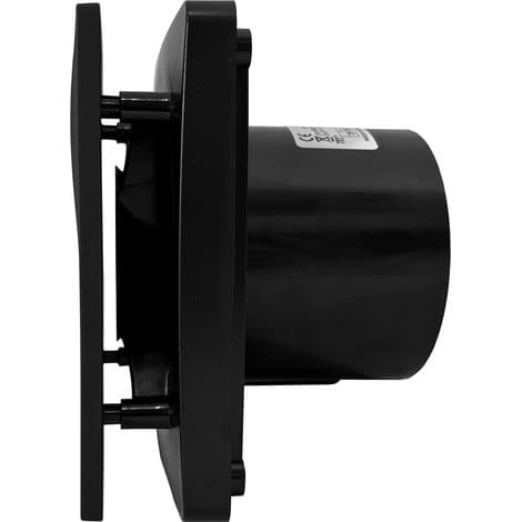 Nortada Hokuro OKU BP-100 H badeværelsesventilator med fugtighedssensor og timer, sort