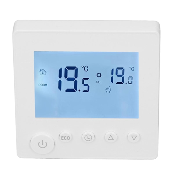 Vattenvärmetermostat LCD Intelligent Temperaturregulator 95-240V