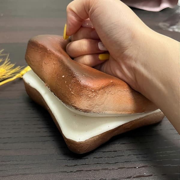 Brödsmör Squishy, Långsamt Stigande Squishy, Julklappsfyllning, Stressbollar, Stresslindring & Fidgetleksaker för ADHD