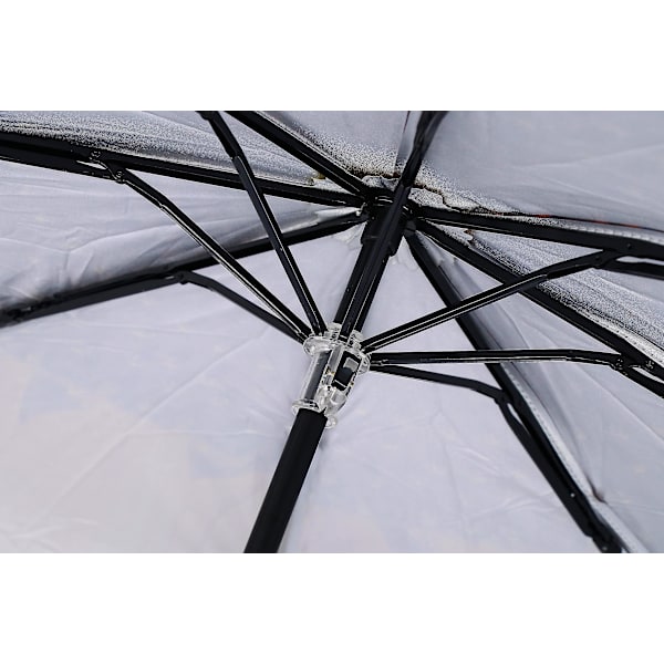Vindstærk Rejseparasol - Kompakt Foldbar Bærbar Parasol Med Solsikke Mønster - Golfparasol Til Regn Sol Mænd Og Kvinder Udendørs, Bryllup