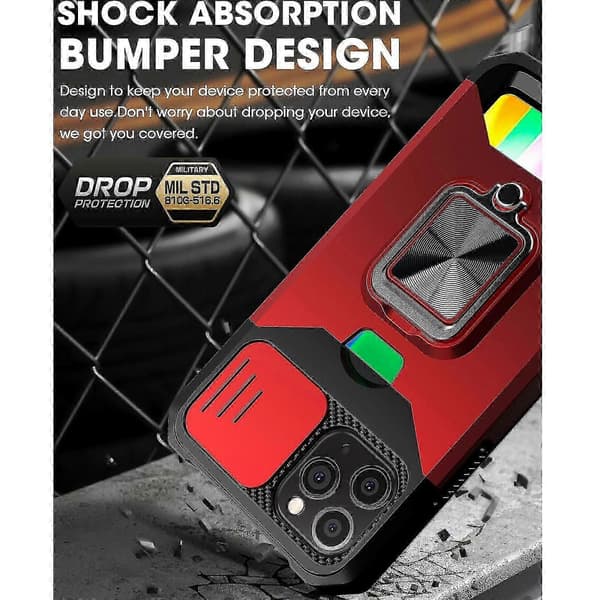 Skyvbart Kamera PC + TPU-deksel Passer For iPhone 12 Pro Max
