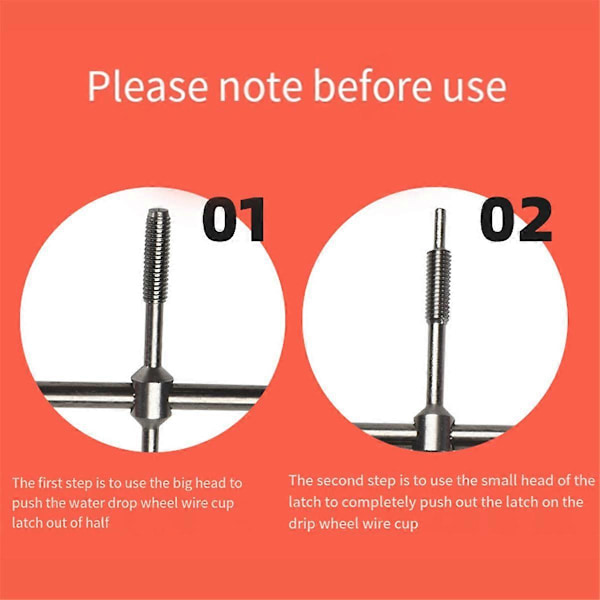 Pin Remover Værktøj Aluminium Fiskesneller Leje Pin Remover Baitcasting Vedligeholdelse Fiskeværktøj Rød