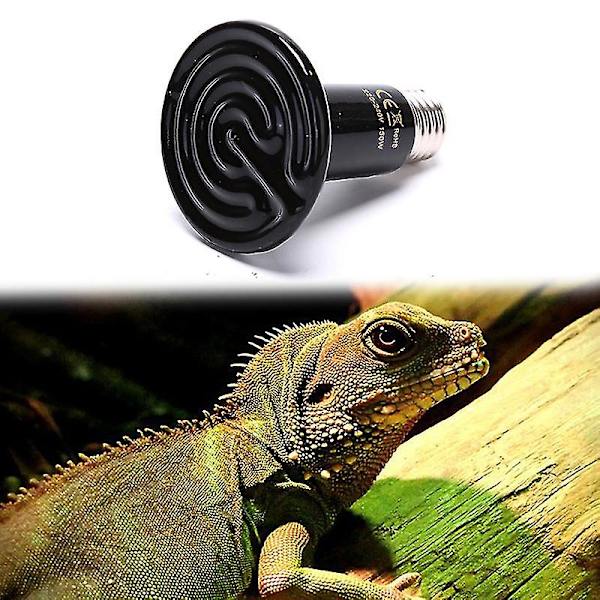 SZTXJ 2 stk. Pet Reptile Fjerninfrarød Keramisk Varmelampe Varmeemitterende Pære (25w 220v)