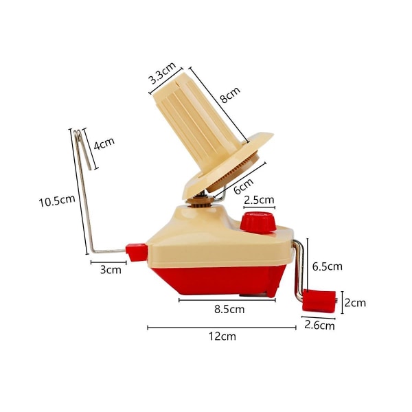 Fiberullsvindare Maskin Sytillbehör Stringboll Handdriven Garnvindare Manuell Handhållen