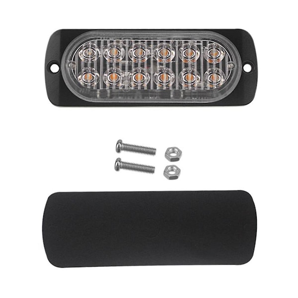 Kretskort + LED-perler DC12-24V Pickup Blinkende Lys 12LED 112x41mm, F