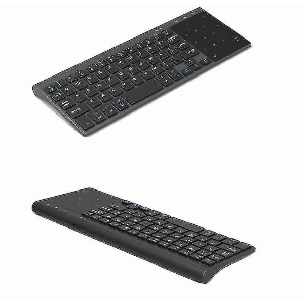2,4 g trådløst tastatur 59-tasters tastatur med pekeplate