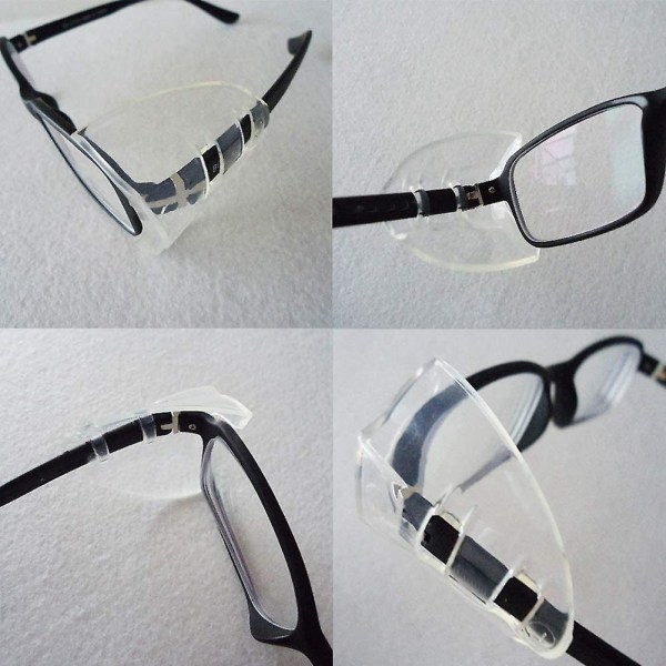3 par sikkerhedsbriller side på gennemsigtig side til sikkerhedsbriller Passer til små til mellemstore briller