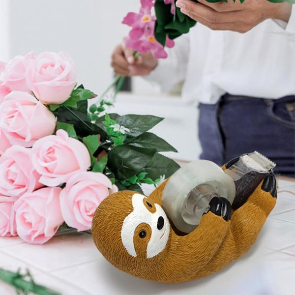 Cartoon Sloth Resin Tape Dispenser Cute Animal Shaped Tape Cutter Dispenser Tape Holder Tape Dispenser For Desk