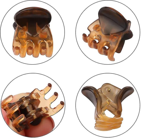 Små Hårclips, 48 st Plast Hårclips, Mini Hårclips Klämmor