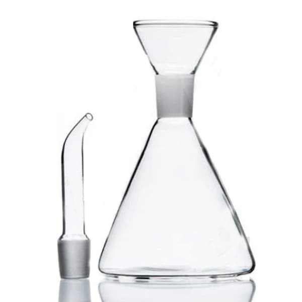 Oljebehållare i glas - triangulär oljebehållare 125 ml (liten)