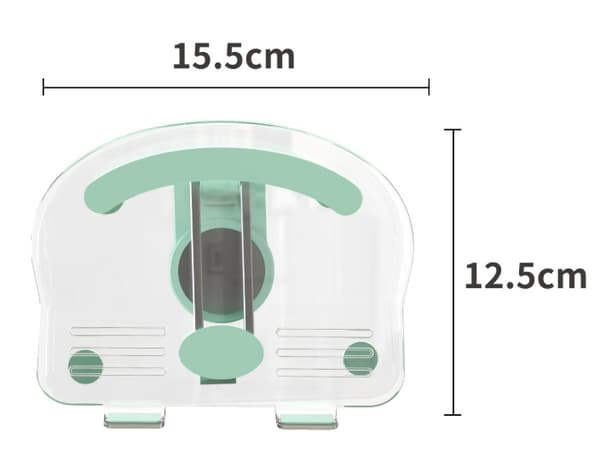 Akryltablettstativ, roterende, sammenleggbar, sklisikker, mobiltelefon- og tablettstøtte White